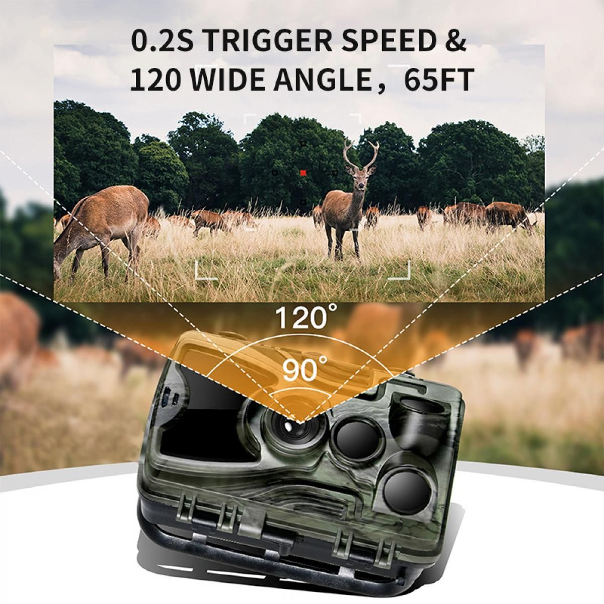 K&F Concept Wildlife Camera with Motion Sensor Night Vision Wide Angle -  K&F Concept
